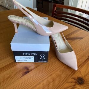 Nine West Natural Slingbacks